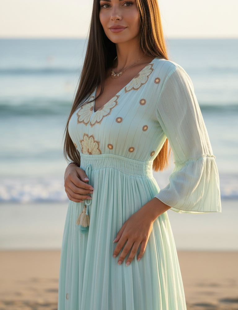 Alba White Maxi Dress