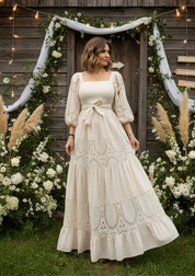 Robe maxi bohème Ivory Garden