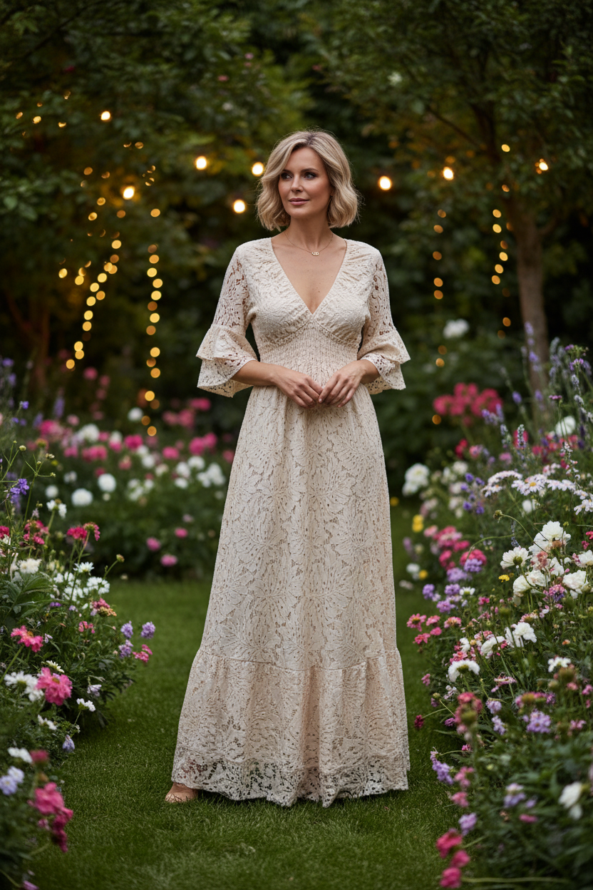 Ethereal Lace Gown
