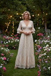 Ethereal Lace Gown