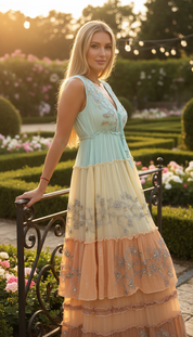 Sunset Boho Maxi Dress