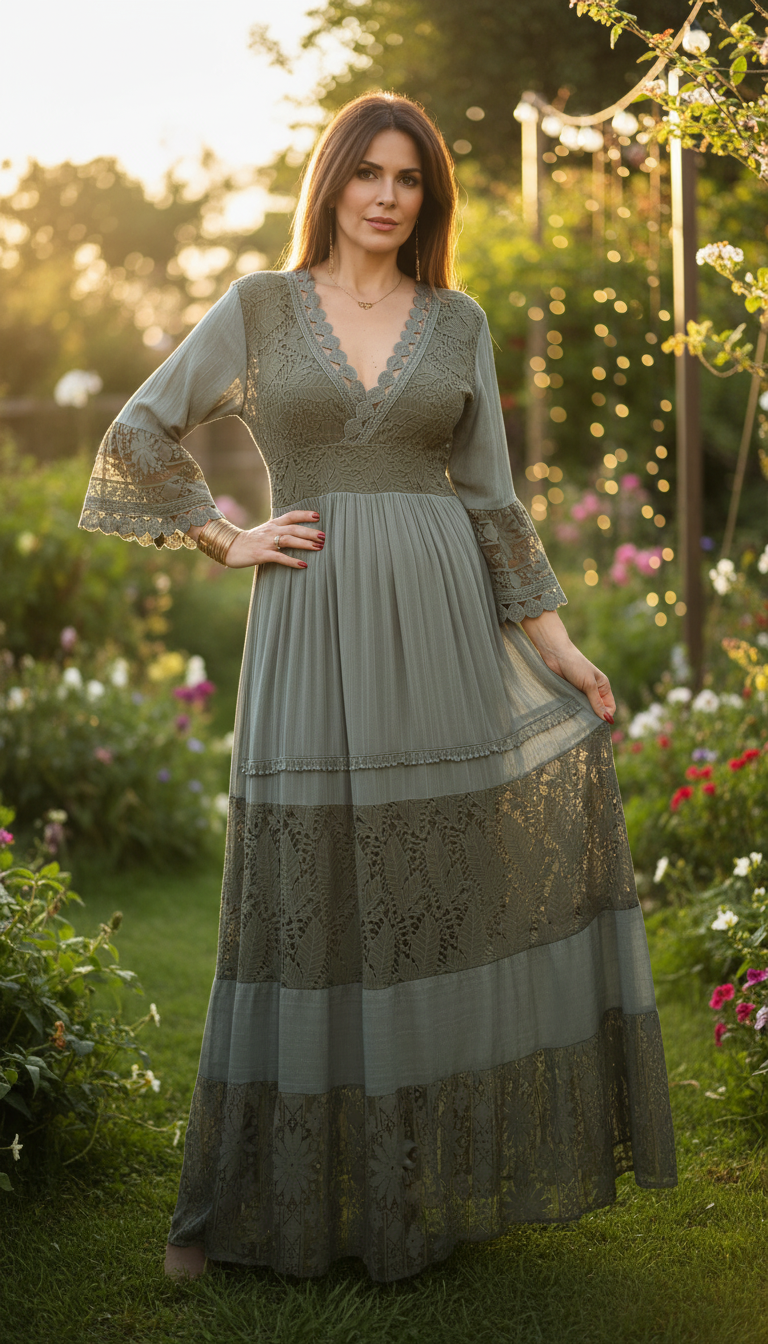 Pure, bohemische Eleganz in Grün