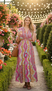 Seidenkleid „Himmlische Blüte“