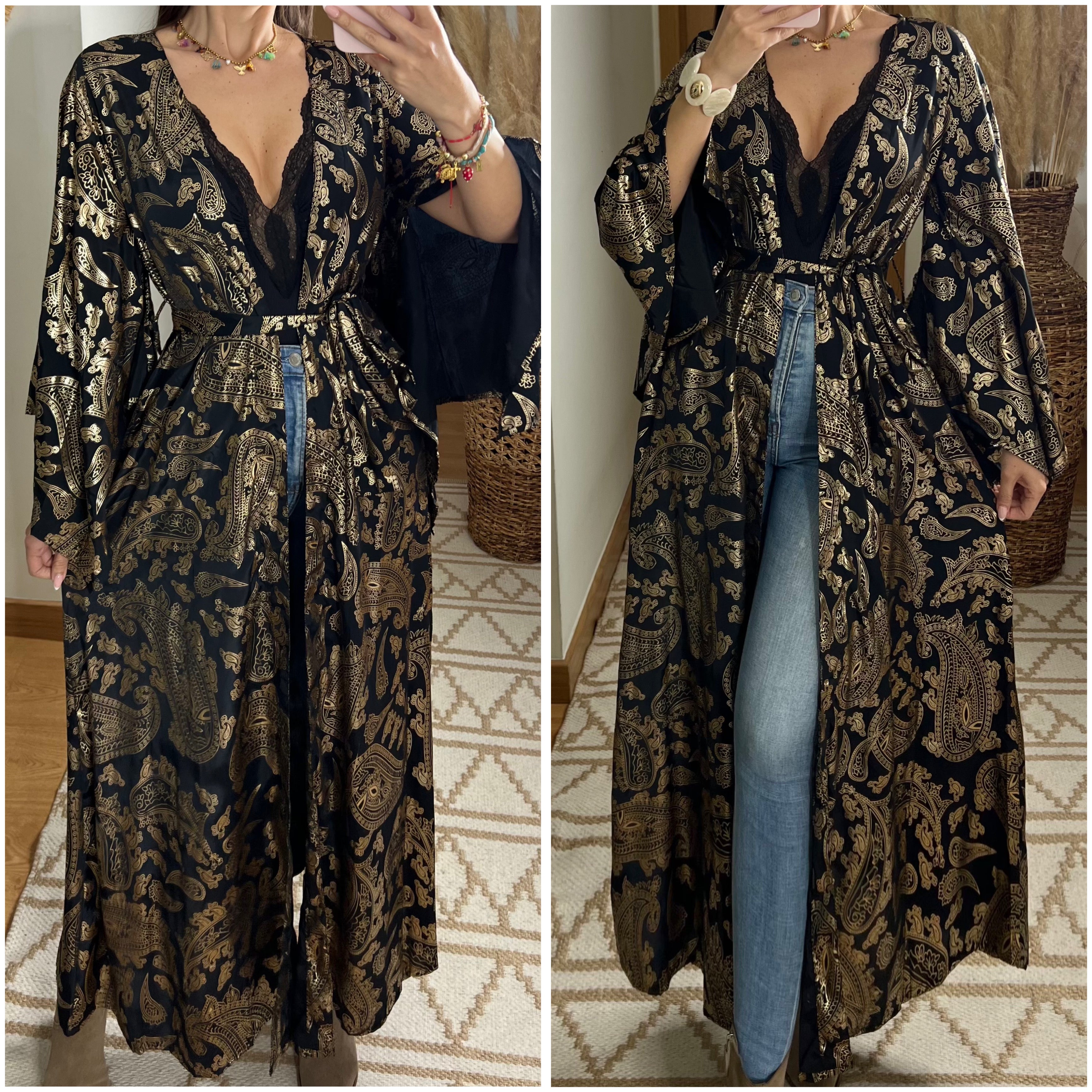 Natural Kaftan Maxi Dress