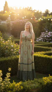 Celestial Bloom Maxi Dress