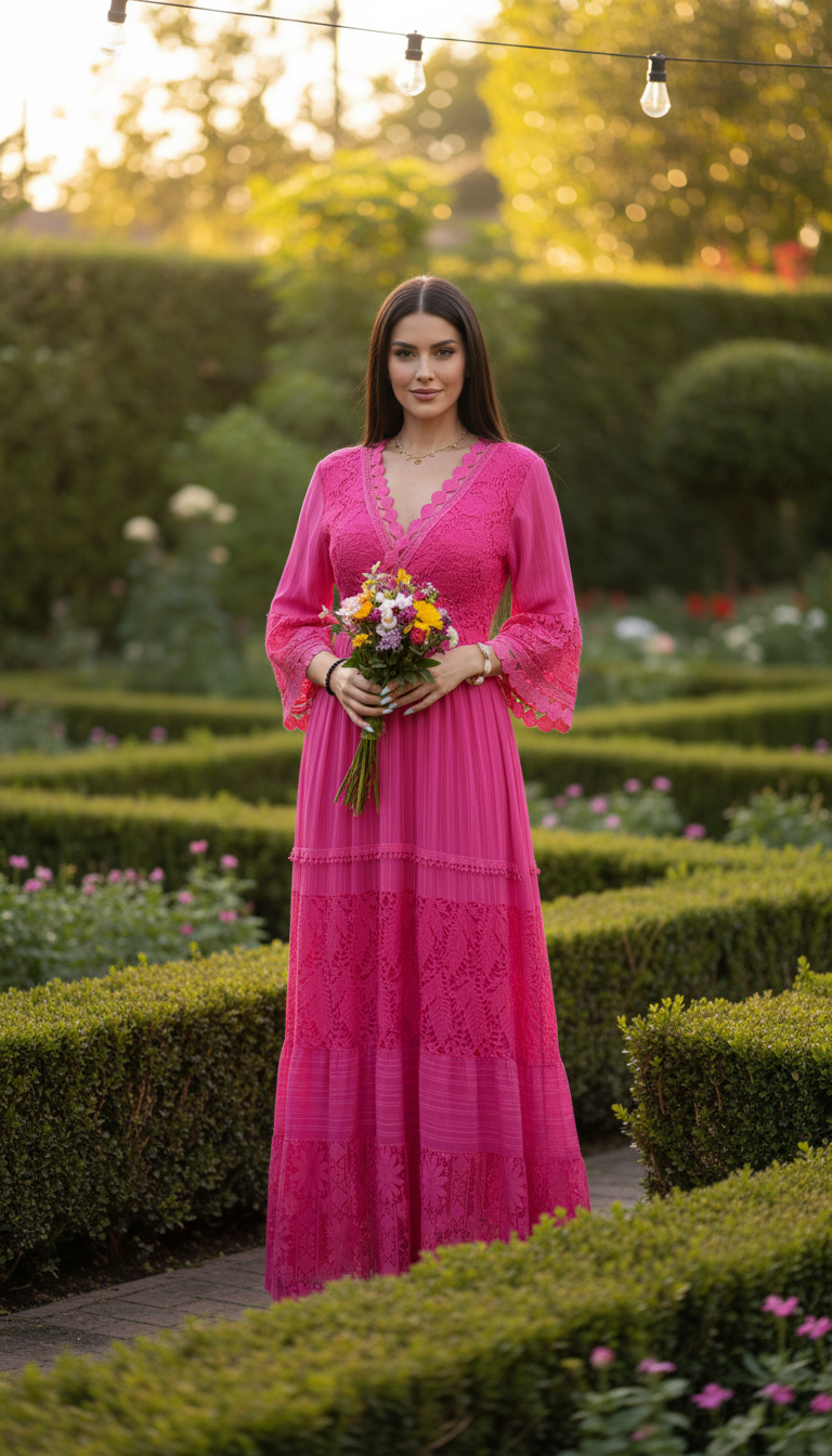 Pure Bohemian Lace in Pink