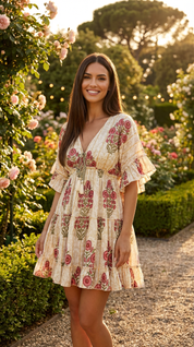 Rainbow Threads Mini Dress