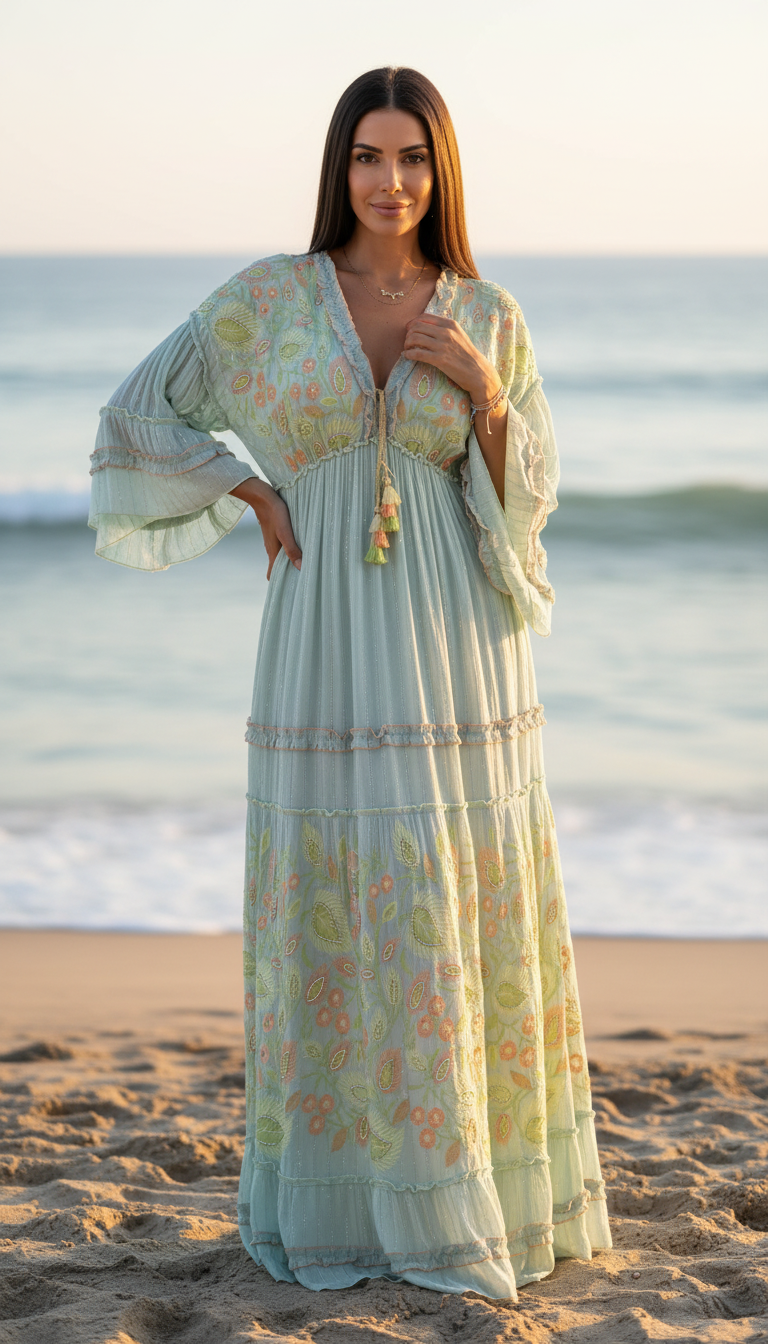 Mery Blue Maxi Dress