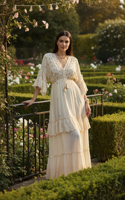 Mansi White Boho Dress