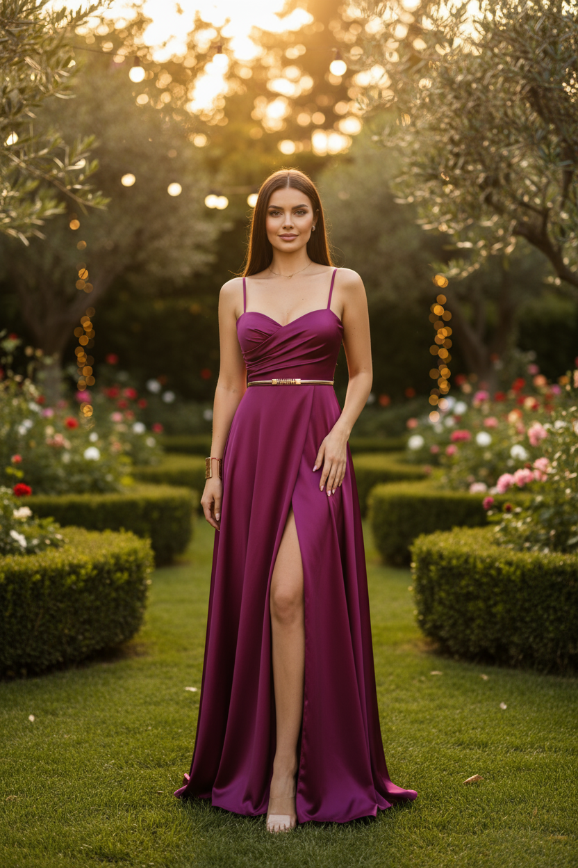 Satin Elegance Party Dress