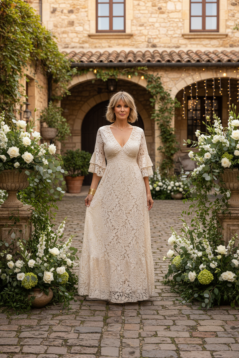 Ethereal Lace Gown