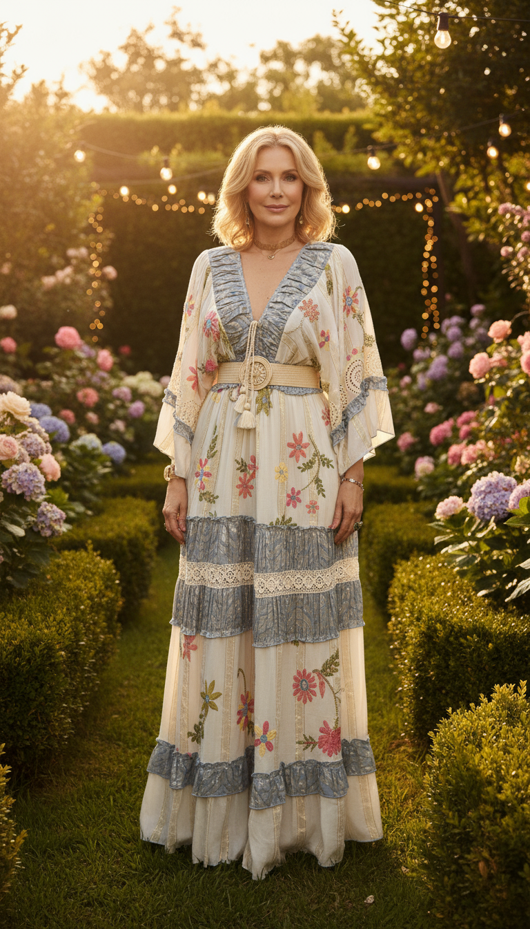 Boho Chic Maxi Dress – Romantic & Elegant