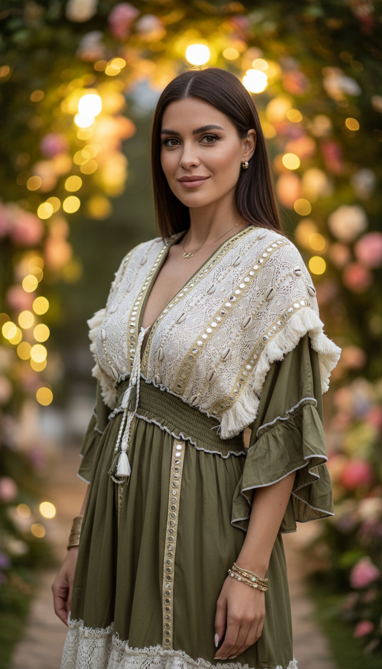 Chantilly Whisper Green Minikleid