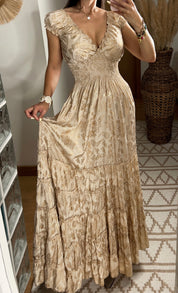 Serene Silk Maxi Dress