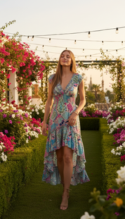 Robe en soie « Vagues murmurantes »