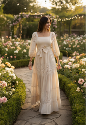 Robe maxi bohème Ivory Garden