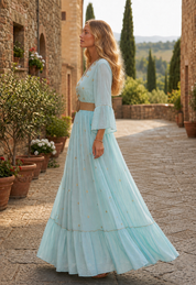 Anne Blue Maxi Dress
