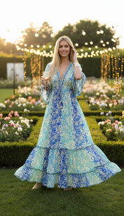 Golden Aura  Silk Dress