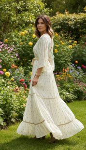 Golden Meadow Boho Gown