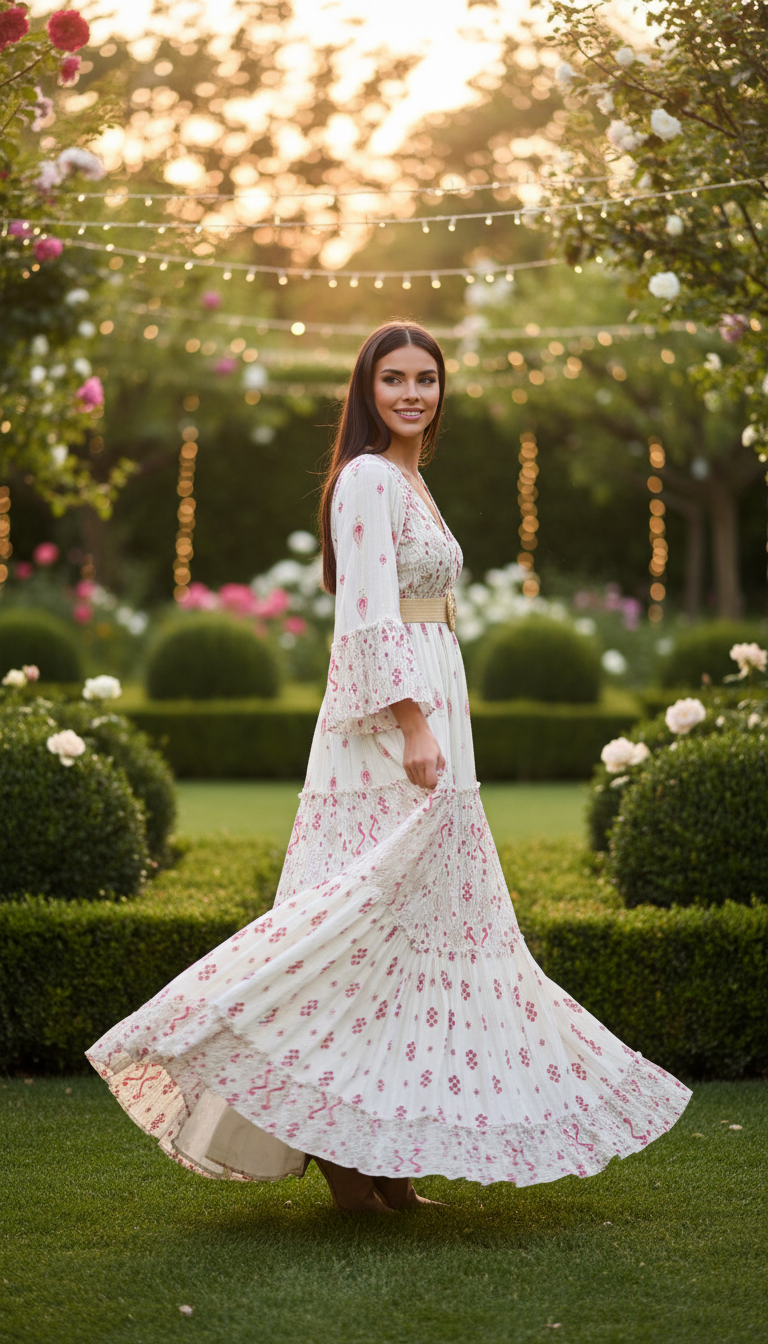 Floral Haven Boho dress