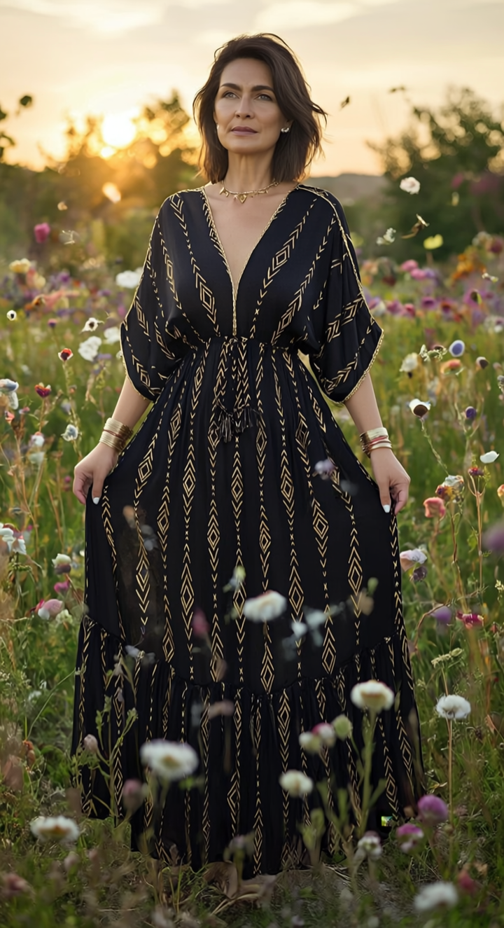 Midnight Muse Boho Dress