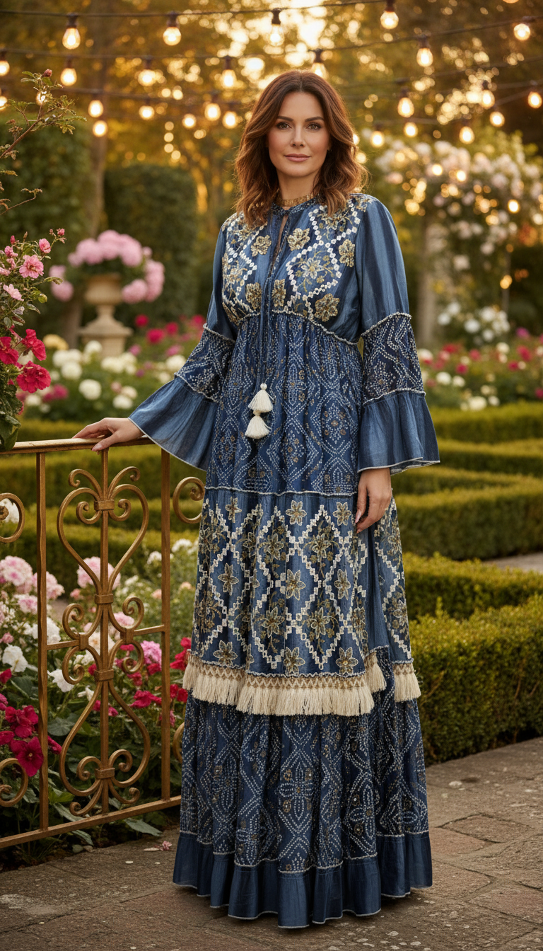 Golden Dusk Maxi Dress