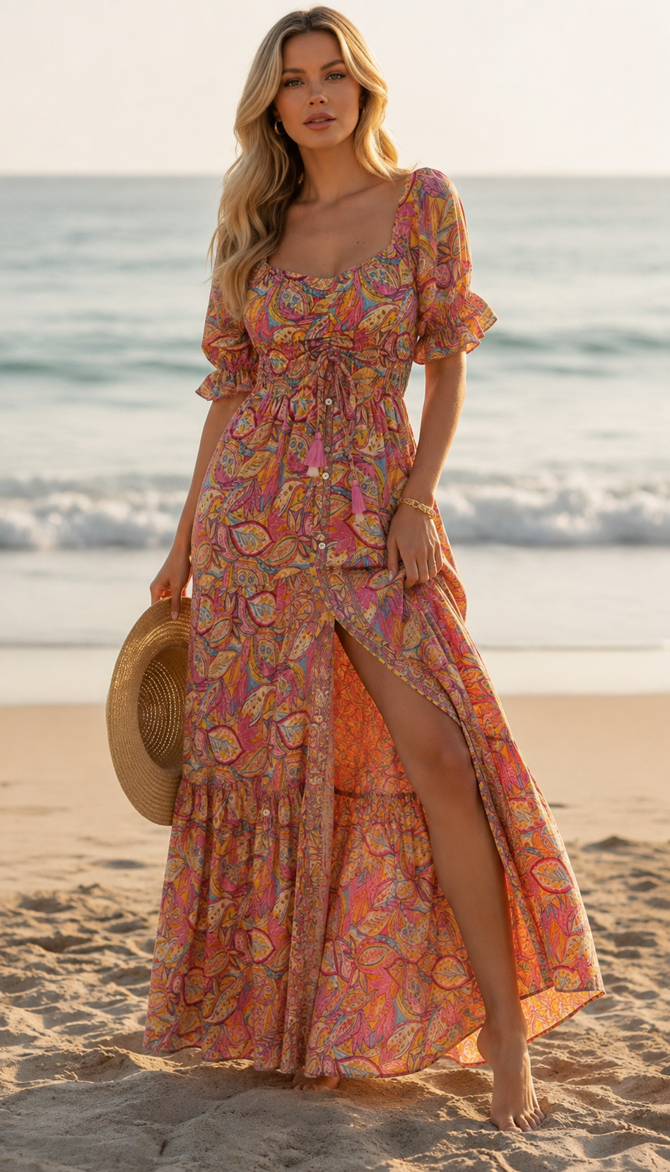 The Smocked Silk Dress