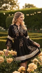 Eira Black Mini Dress