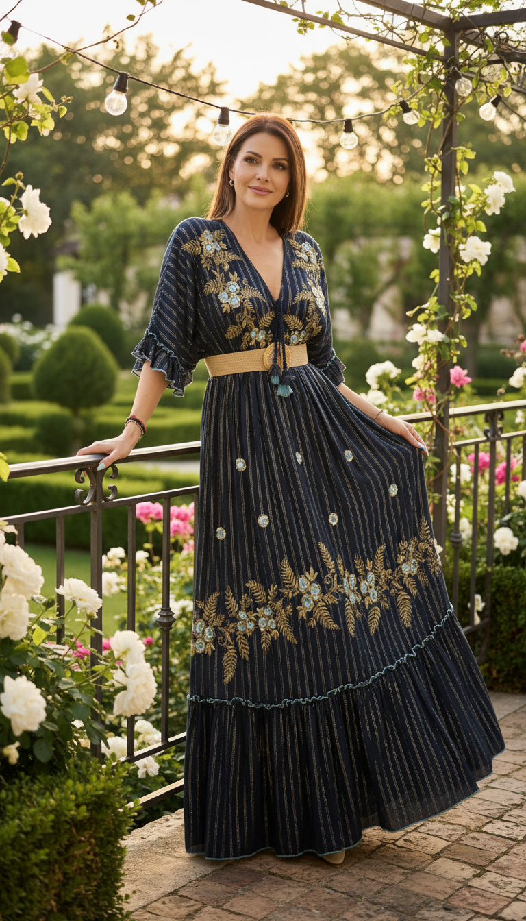Emerald Garden Maxi Dress
