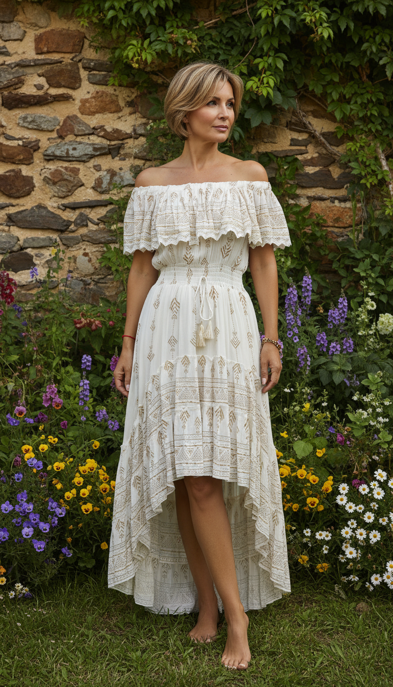 Mistic Asymetric Maxi Dress