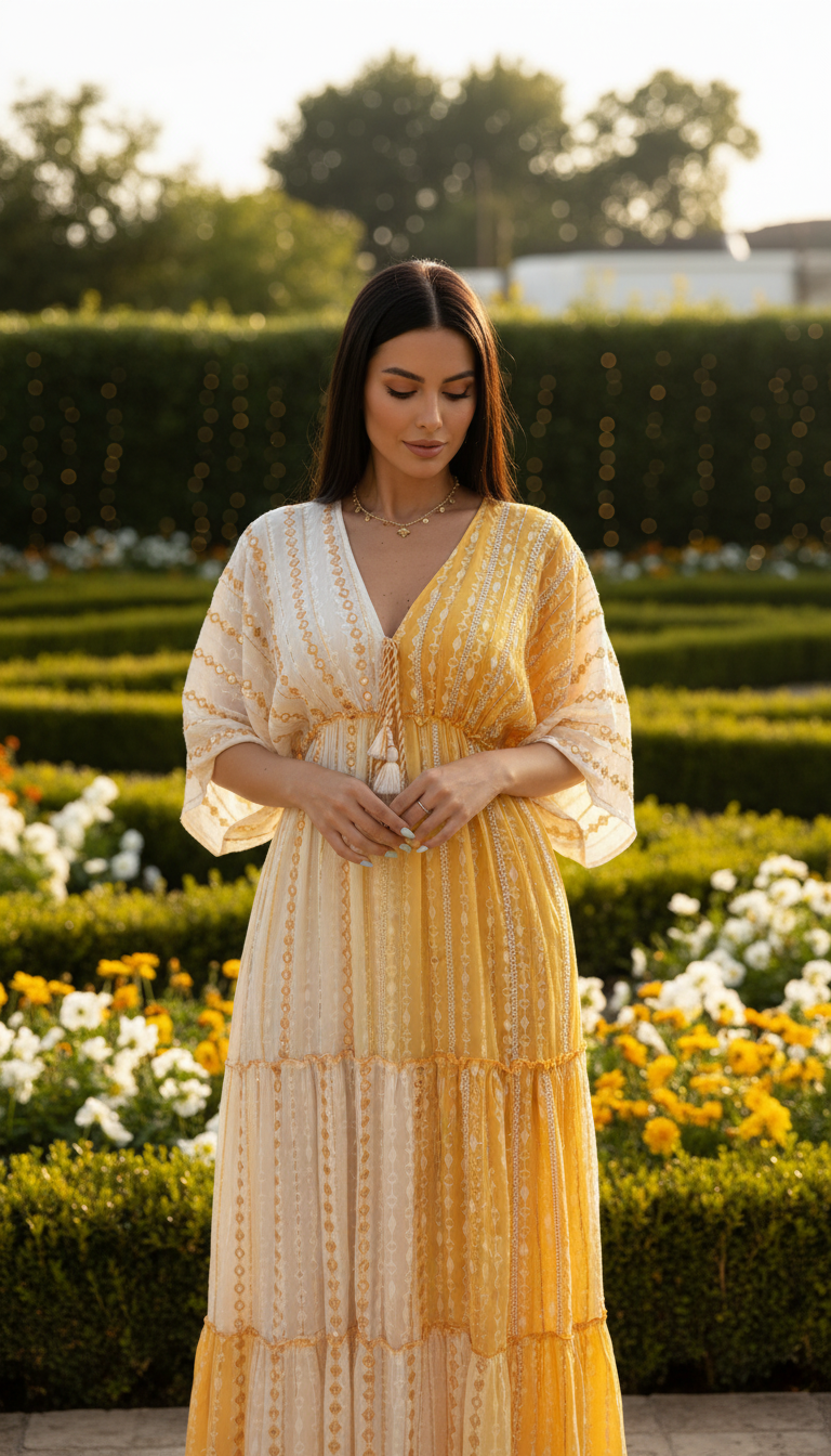 Golden Meadow Maxi Dress