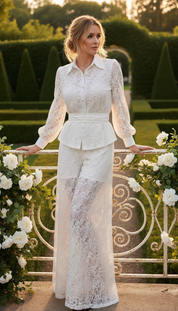 Zweiteiliges Set aus Bio-Spitze