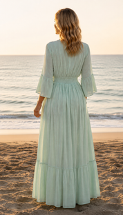 Alba Blue Maxi Dress