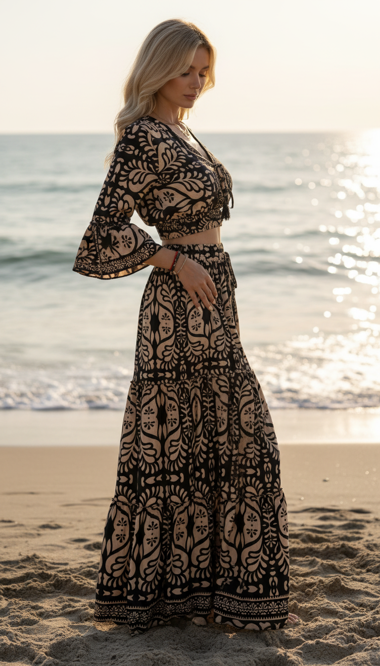 Silk Black Garden Set