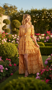 Gardenia Seidenkleid