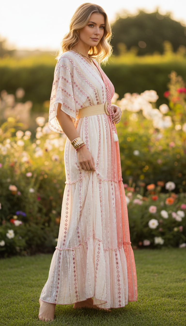 Blush Meadow Maxi Dress
