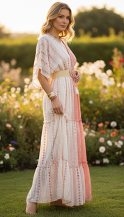 Blush Meadow Maxi Dress