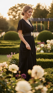 Black Aura Maxi Dress