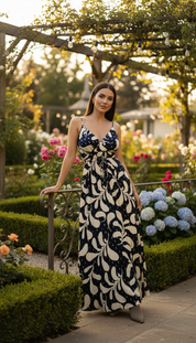 Robe longue bohème en viscose