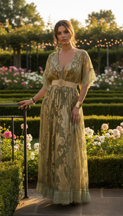 Chantilly Garden Boho Long Dress