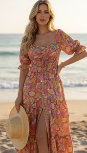 The Smocked Silk Dress