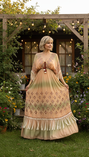 Golden Meadow Boho Chic Dress