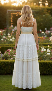 Evra Weißes Boho-Kleid