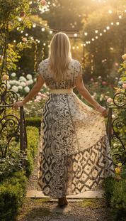 Bohemian Harmony Silk Dress