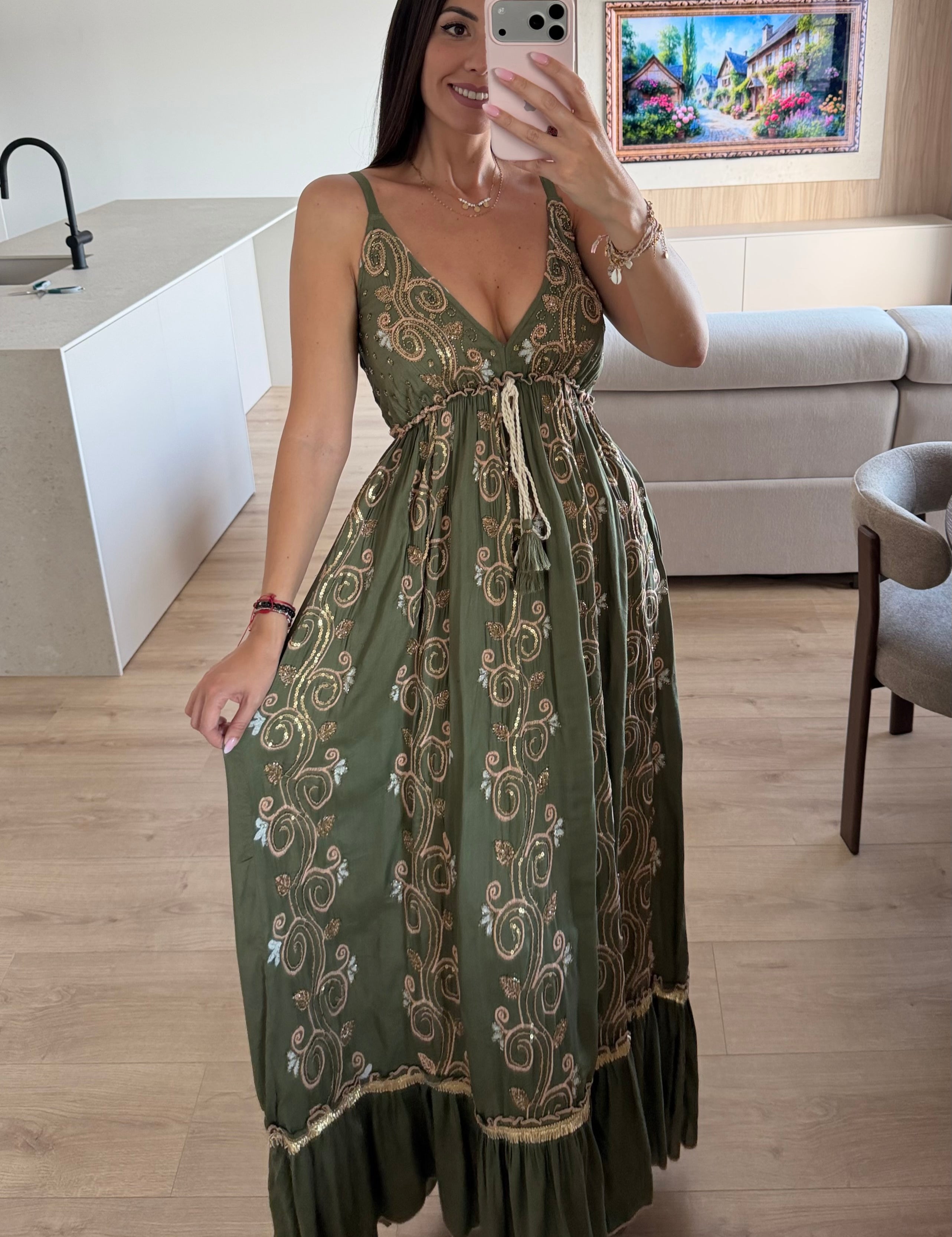 Luna Edem Pink Maxi Dress