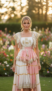 Lunaria Pink Asymmetrical Set