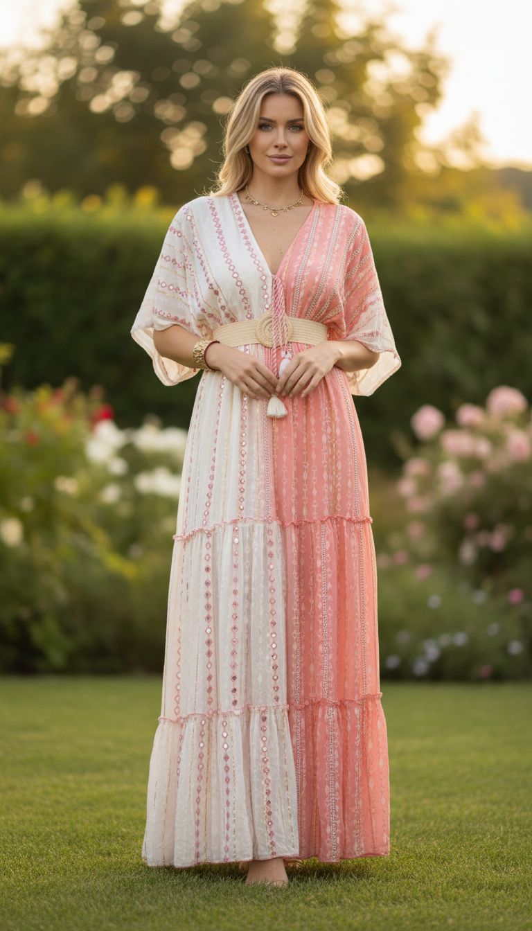 Blush Meadow Maxi Dress