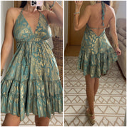 Oasis Silk Mini Dress