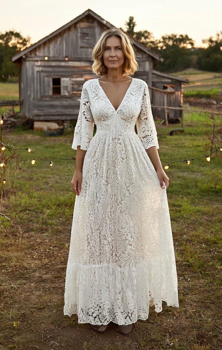 Ethereal Lace Gown