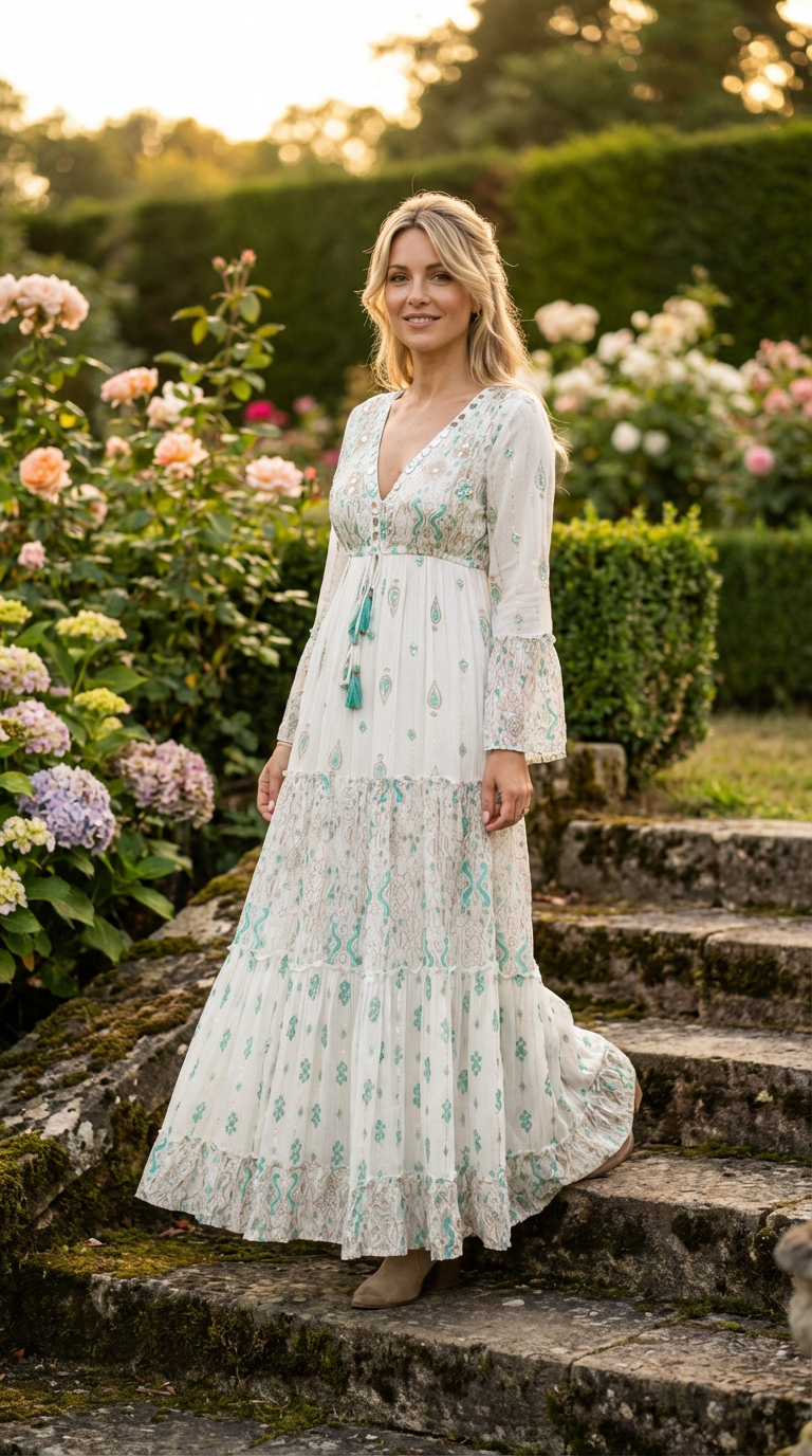 Robe bohème Floral Haven